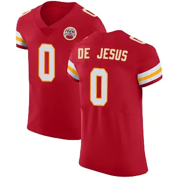 ＃0 Men's Jacob De Jesus Red Elite Kansas City Chiefs Team Color Vapor Untouchable Jersey