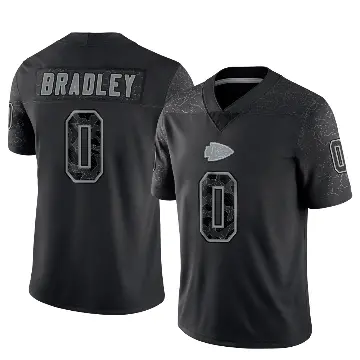 ＃0 Men's Shaun Bradley Black Limited Kansas City Chiefs Reflective Jersey