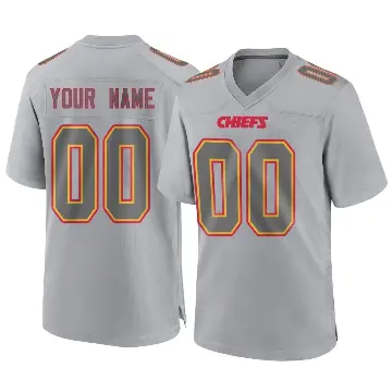 ＃00 Youth Custom Gray Game Kansas City Chiefs Atmosphere Fashion Jersey