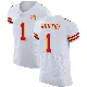 ＃1 Men's Xavier Worthy White Elite Kansas City Chiefs Vapor Untouchable Super Bowl LIX Jersey