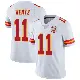 ＃11 Men's Carson Wentz White Limited Kansas City Chiefs Vapor Untouchable Jersey