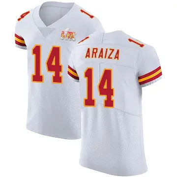 ＃14 Men's Matt Araiza White Elite Kansas City Chiefs Vapor Untouchable Super Bowl LIX Jersey