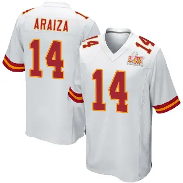 ＃14 Youth Matt Araiza White Game Kansas City Chiefs Super Bowl LIX Jersey