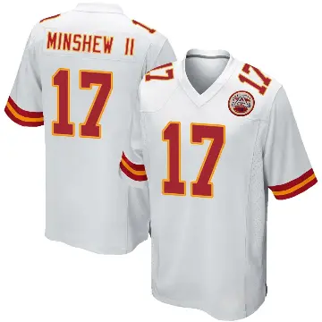 ＃17 Men's Gardner Minshew White Game Kansas City Chiefs Jersey