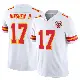 ＃17 Men's Gardner Minshew White Limited Kansas City Chiefs Vapor F.U.S.E. Jersey