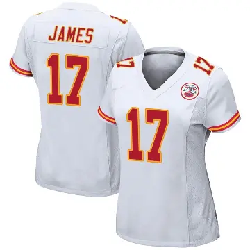 ＃17 Women's Richie James White Game Kansas City Chiefs Jersey