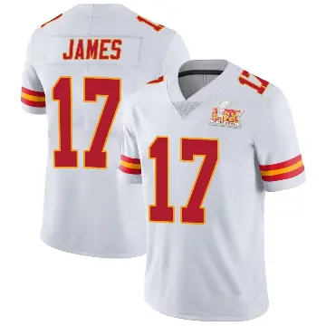 ＃17 Youth Richie James White Limited Kansas City Chiefs Vapor Untouchable Super Bowl LIX Jersey