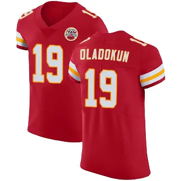 ＃19 Men's Chris Oladokun Red Elite Kansas City Chiefs Team Color Vapor Untouchable Jersey