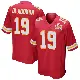 ＃19 Men's Chris Oladokun Red Game Kansas City Chiefs Team Color Super Bowl LIX Jersey