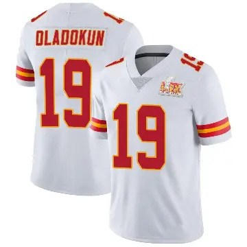 ＃19 Men's Chris Oladokun White Limited Kansas City Chiefs Vapor Untouchable Super Bowl LIX Jersey