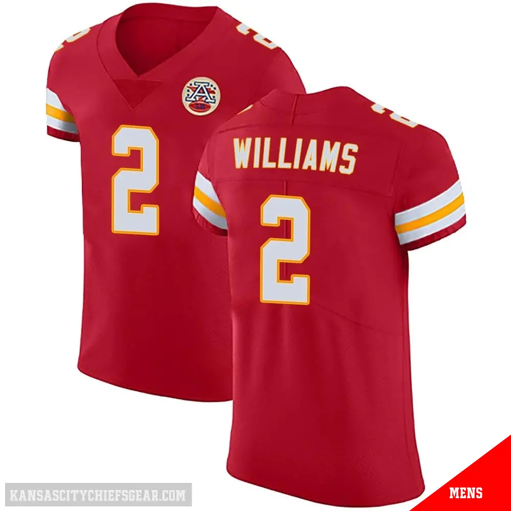＃2 Men's Joshua Williams Red Elite Kansas City Chiefs Team Color Vapor Untouchable Jersey