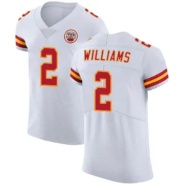＃2 Men's Joshua Williams White Elite Kansas City Chiefs Vapor Untouchable Jersey