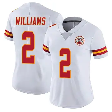＃2 Women's Joshua Williams White Limited Kansas City Chiefs Vapor Untouchable Jersey