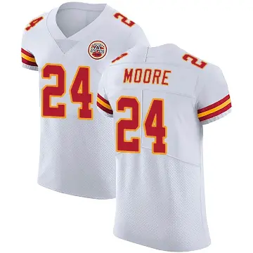 ＃24 Men's Skyy Moore White Elite Kansas City Chiefs Vapor Untouchable Jersey