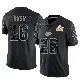 ＃26 Youth Deon Bush Black Limited Kansas City Chiefs Reflective Super Bowl LIX Jersey