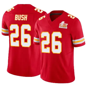 ＃26 Youth Deon Bush Red Limited Kansas City Chiefs Vapor F.U.S.E. Super Bowl LIX Jersey