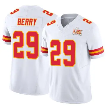 ＃29 Men's Eric Berry White Limited Kansas City Chiefs Vapor F.U.S.E. Super Bowl LIX Jersey
