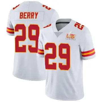 ＃29 Men's Eric Berry White Limited Kansas City Chiefs Vapor Untouchable Super Bowl LIX Jersey