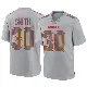 ＃30 Men's Brashard Smith Gray Game Kansas City Chiefs Atmosphere Fashion Jersey
