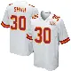 ＃30 Youth Brashard Smith White Game Kansas City Chiefs Super Bowl LIX Jersey