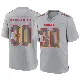 ＃30 Youth Christian Roland-Wallace Gray Game Kansas City Chiefs Atmosphere Fashion Jersey