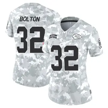 ＃32 Women's Nick Bolton Arctic Camo Limited Kansas City Chiefs 2024 Salute to Service Jersey