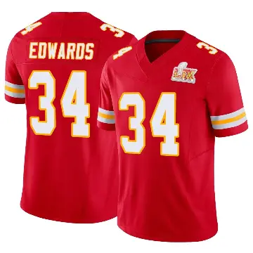 ＃34 Men's Mike Edwards Red Limited Kansas City Chiefs Vapor F.U.S.E. Super Bowl LIX Jersey
