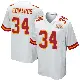 ＃34 Men's Mike Edwards White Game Kansas City Chiefs Super Bowl LIX Jersey