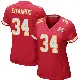 ＃34 Women's Mike Edwards Red Game Kansas City Chiefs Team Color Super Bowl LIX Jersey