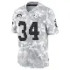 ＃34 Youth Mike Edwards Arctic Camo Limited Kansas City Chiefs 2024 Salute to Service Jersey