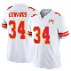＃34 Youth Mike Edwards White Limited Kansas City Chiefs Vapor F.U.S.E. Super Bowl LIX Jersey