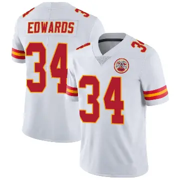＃34 Youth Mike Edwards White Limited Kansas City Chiefs Vapor Untouchable Jersey
