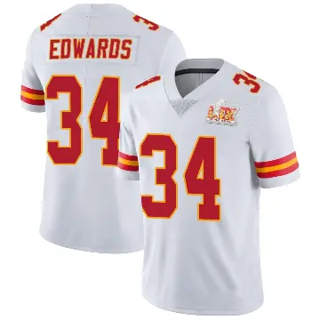 ＃34 Youth Mike Edwards White Limited Kansas City Chiefs Vapor Untouchable Super Bowl LIX Jersey