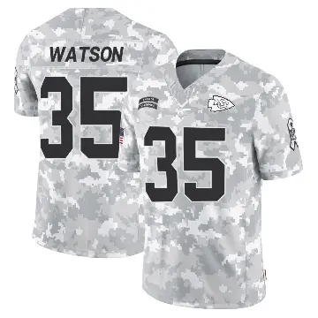 ＃35 Youth Jaylen Watson Arctic Camo Limited Kansas City Chiefs 2024 Salute to Service Jersey