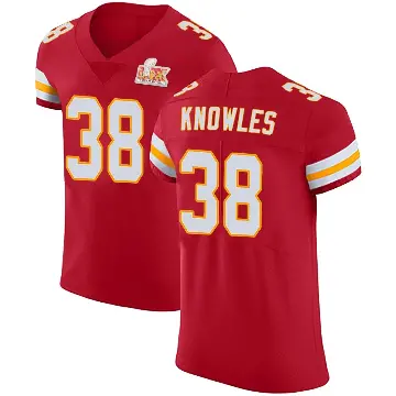 ＃38 Men's Kevin Knowles Red Elite Kansas City Chiefs Team Color Vapor Untouchable Super Bowl LIX Jersey