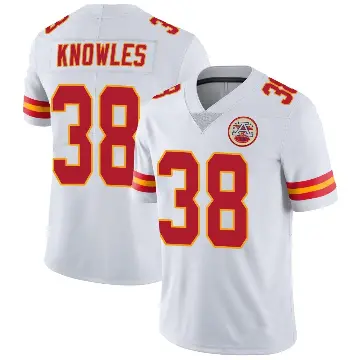 ＃38 Men's Kevin Knowles White Limited Kansas City Chiefs Vapor Untouchable Jersey