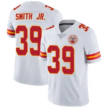 ＃39 Men's Melvin Smith Jr. White Limited Kansas City Chiefs Vapor Untouchable Jersey