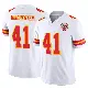 ＃41 Men's James Winchester White Limited Kansas City Chiefs Vapor F.U.S.E. Jersey
