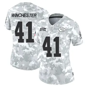 ＃41 Women's James Winchester Arctic Camo Limited Kansas City Chiefs 2024 Salute to Service Jersey