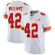 ＃42 Men's Major Williams White Limited Kansas City Chiefs Vapor Untouchable Super Bowl LIX Jersey