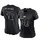 ＃50 Women's Brandon George Black Limited Kansas City Chiefs Reflective Jersey