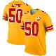 ＃50 Youth Brandon George Gold Legend Kansas City Chiefs Inverted Jersey