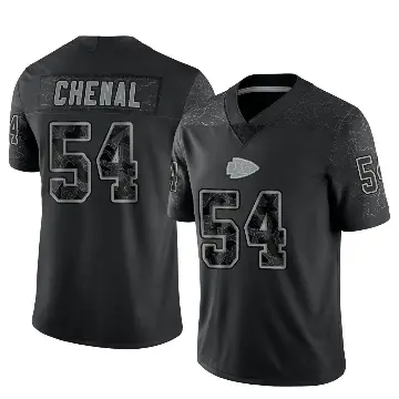 ＃54 Youth Leo Chenal Black Limited Kansas City Chiefs Reflective Jersey