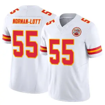 ＃55 Men's Omarr Norman-Lott White Limited Kansas City Chiefs Vapor F.U.S.E. Jersey