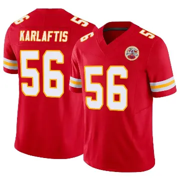 ＃56 Youth George Karlaftis Red Limited Kansas City Chiefs Vapor F.U.S.E. Jersey