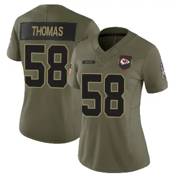 Derrick Thomas Jersey, Derrick Thomas Legend, Game, Limited, Elite