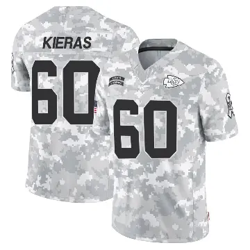 ＃60 Youth Tautvydas Kieras Arctic Camo Limited Kansas City Chiefs 2024 Salute to Service Jersey