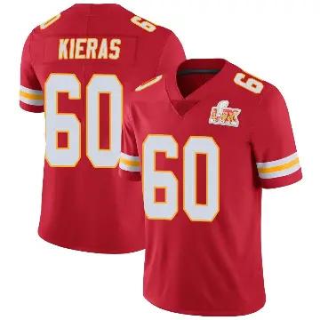 ＃60 Youth Tautvydas Kieras Red Limited Kansas City Chiefs Team Color Vapor Untouchable Super Bowl LIX Jersey