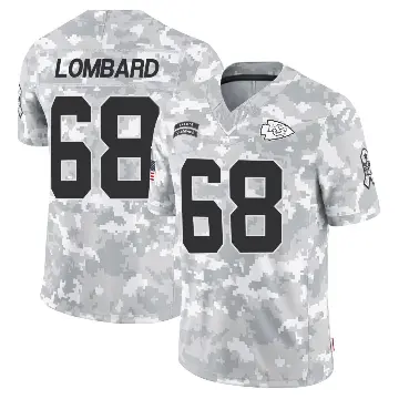 ＃68 Men's Joey Lombard Arctic Camo Limited Kansas City Chiefs 2024 Salute to Service Jersey