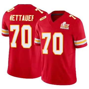 ＃70 Men's McKade Mettauer Red Limited Kansas City Chiefs Vapor F.U.S.E. Super Bowl LIX Jersey